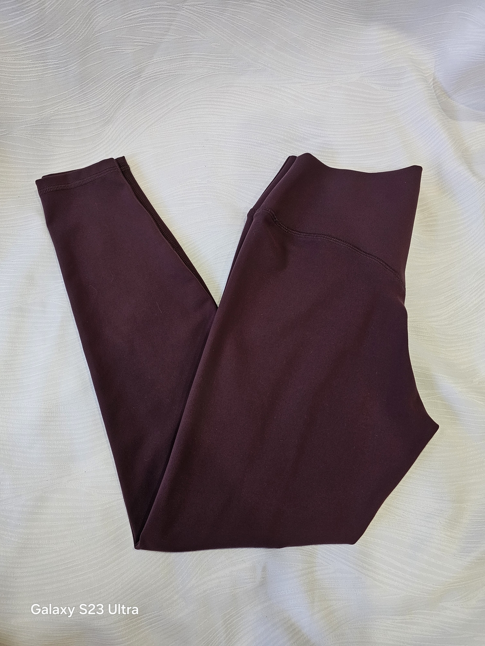 Fabletics PureLuxe High-Waist Maroon Leggings Small Short - Picture 6 of 13